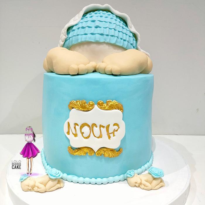 Baby shower Cake by lolodeliciouscake