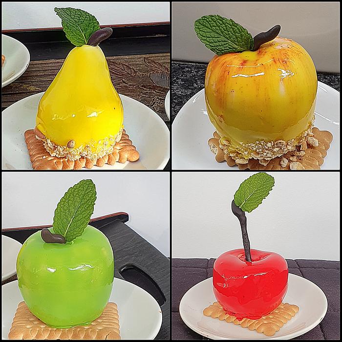 Fruit shaped desserts 