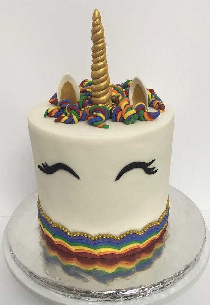 Rainbow Unicorn cake