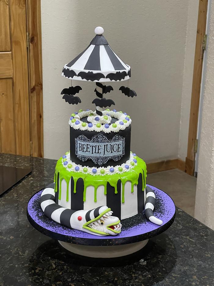 Beetlejuice Birthday cake