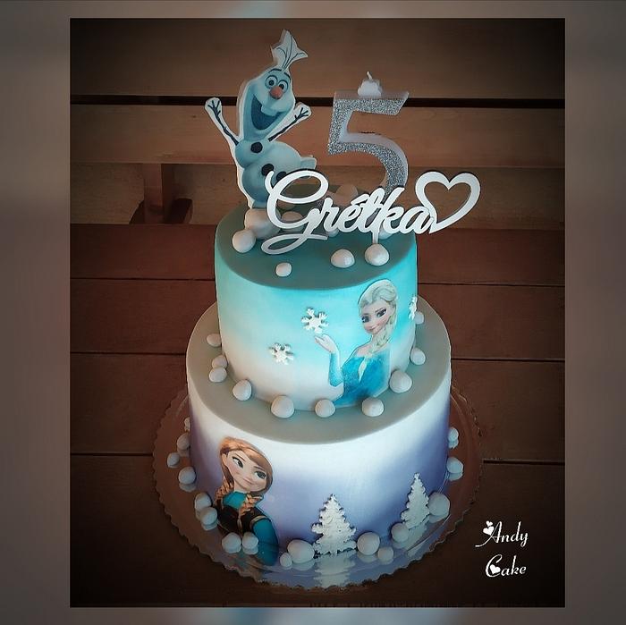 Birthday Frozen Theme Cake - Etsy Singapore
