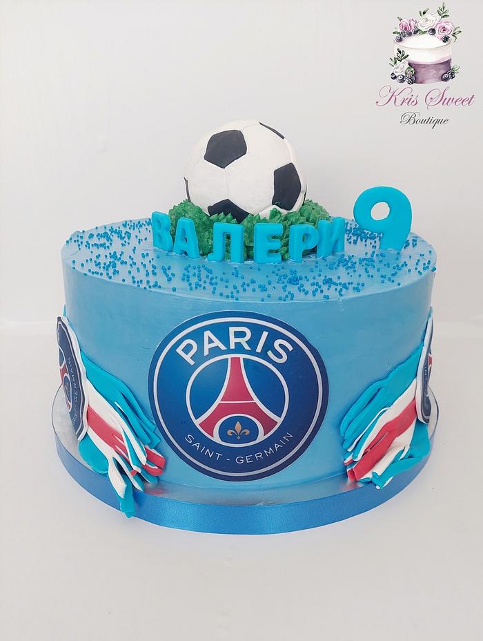 Football fans cake