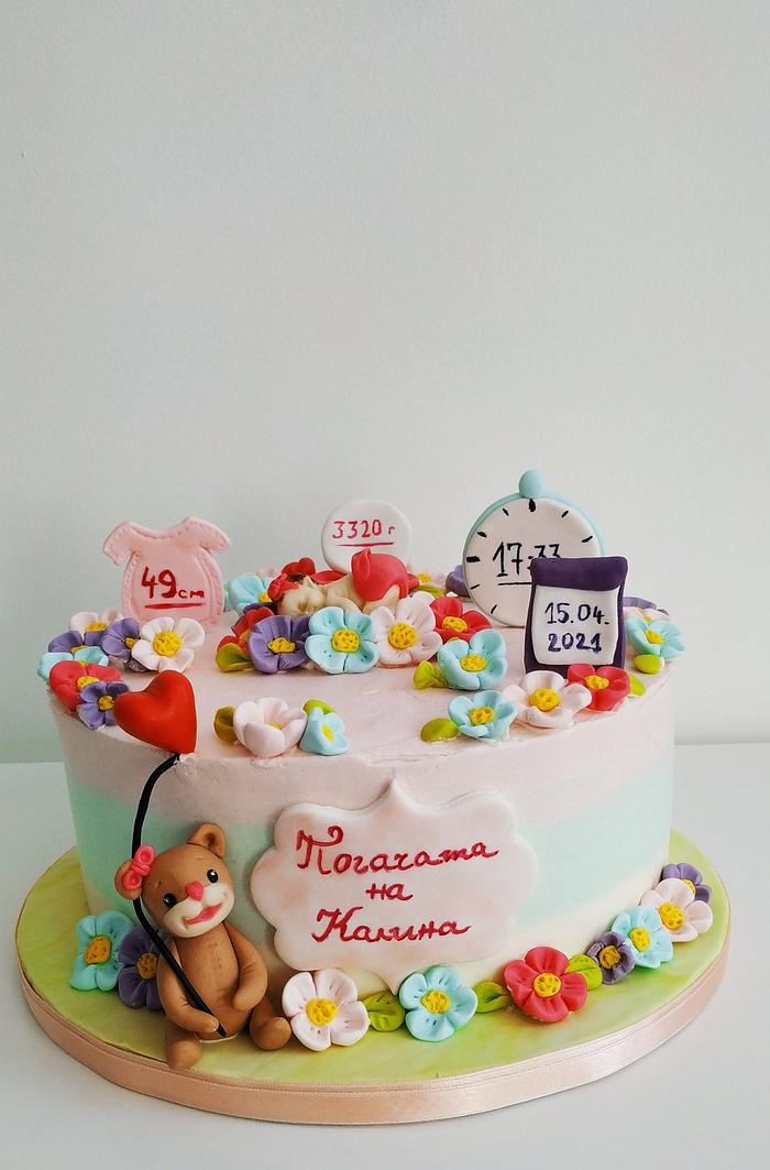 Cake for a little baby girl