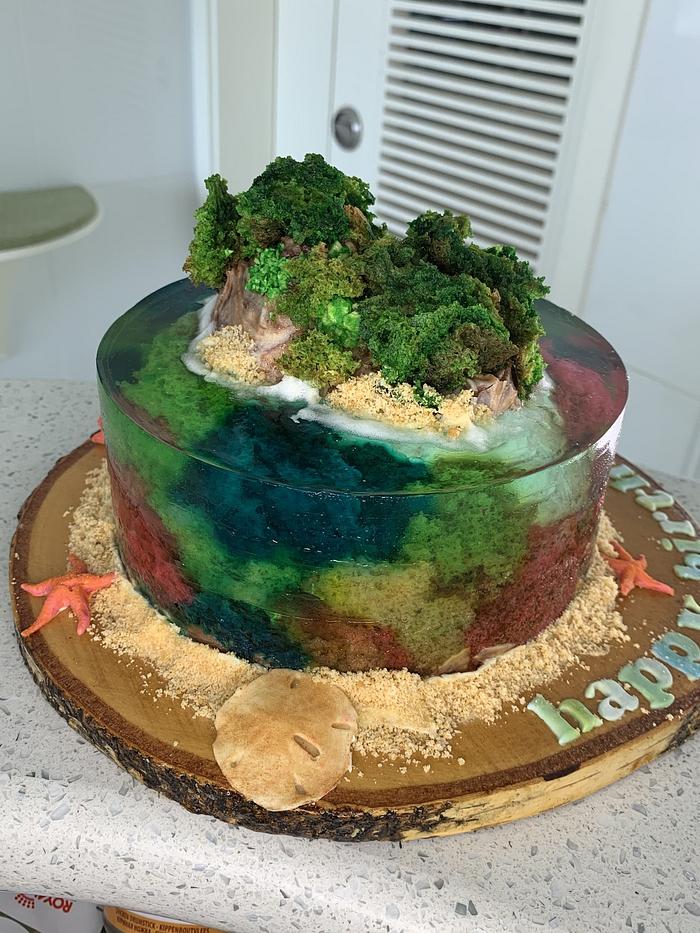 Island cake