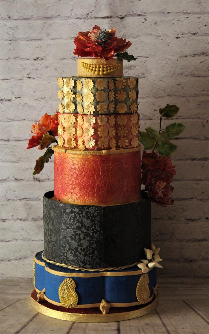 Colorful Wedding Cake 