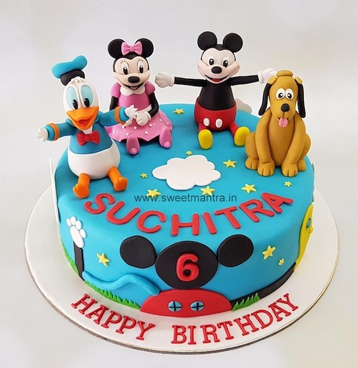 Mickey Minnie cake