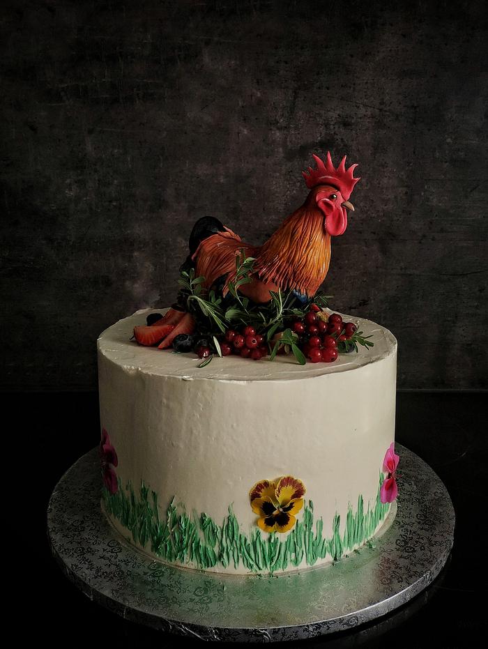 Rooster cake
