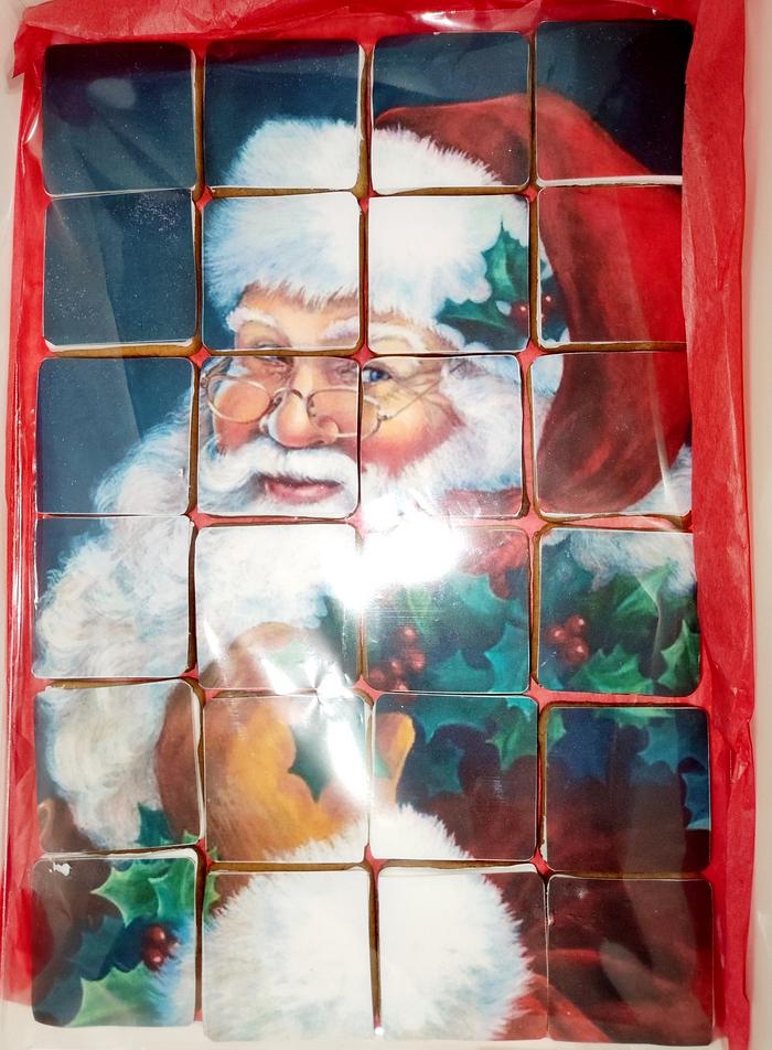 Santa biscuits puzzle 
