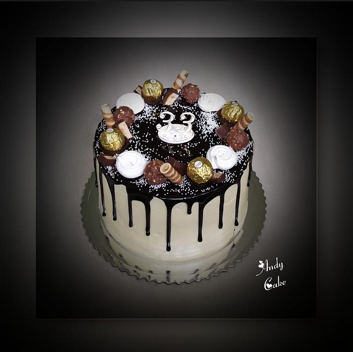 Chocolate birthday cake