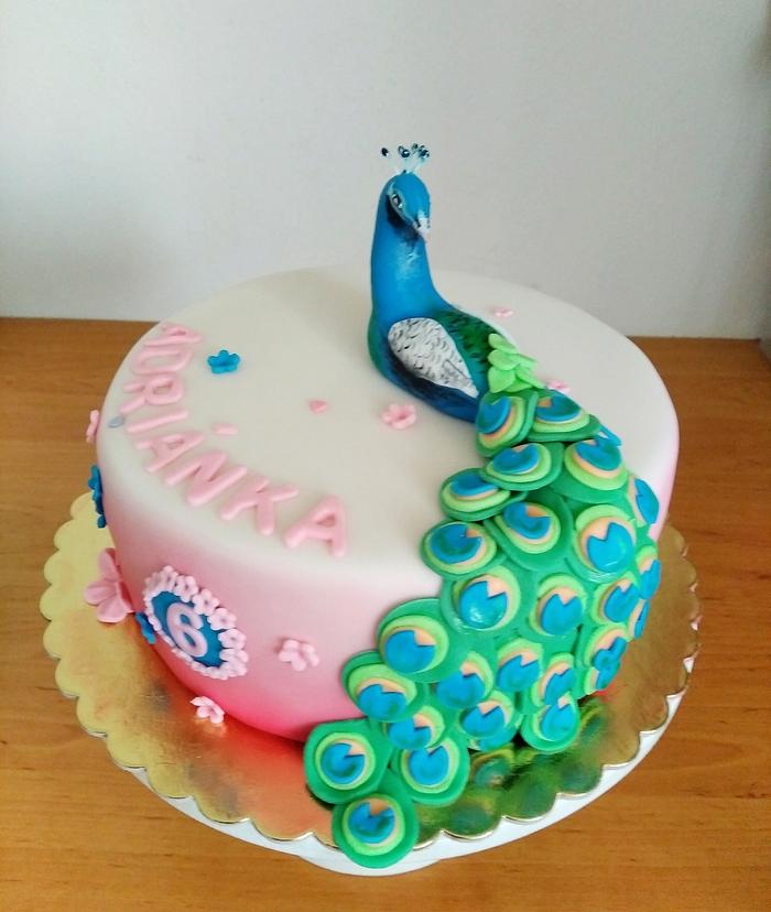 Peacock cake