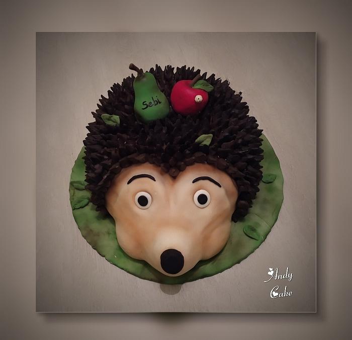Hedgehog birthday cake