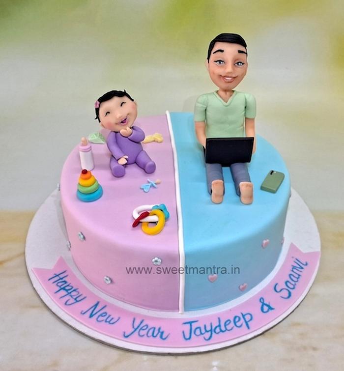 Father Daughter cake