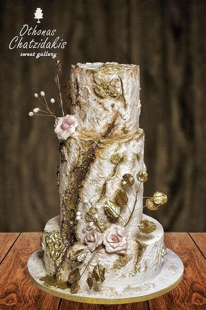 Texture - bass relief wedding cake 