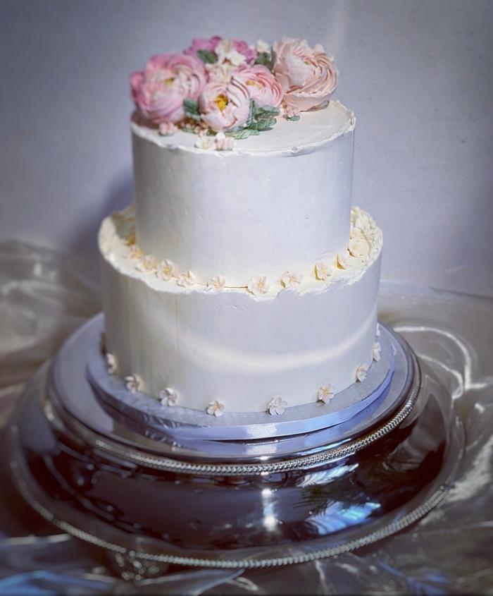 Wedding style cake