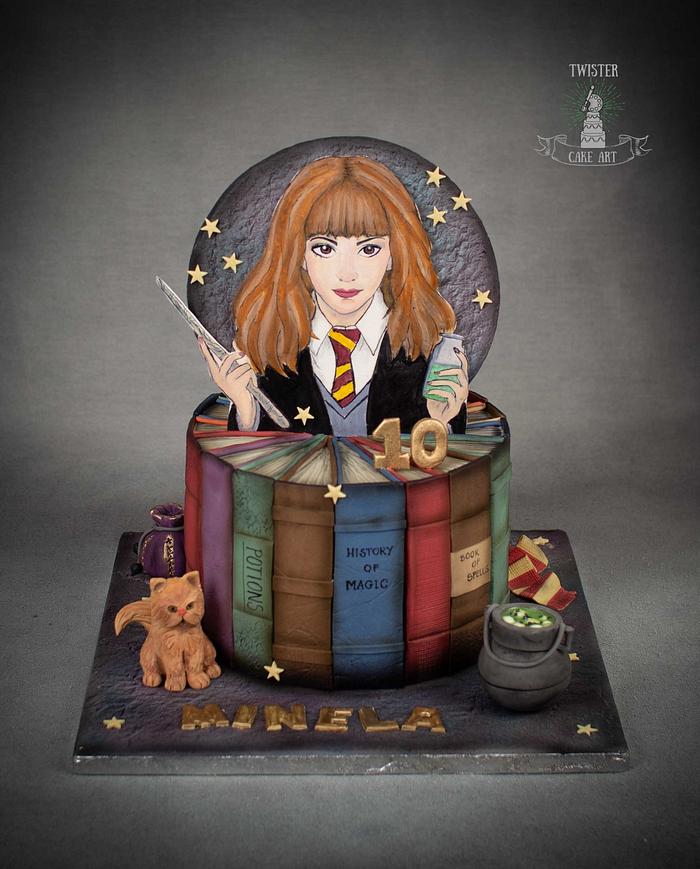 Hermione Granger cake