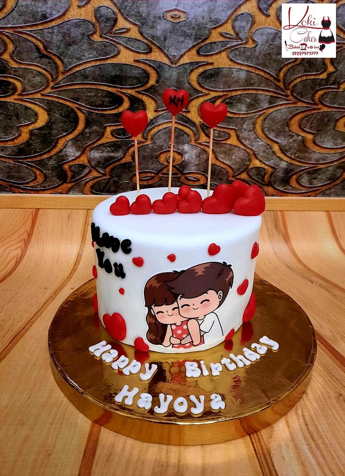 Couples Cake Decorated Cake By Noha Sami Cakesdecor 