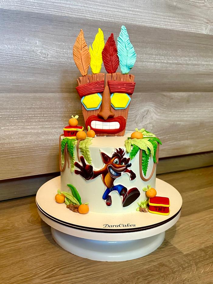 Crash Bandicoot cake