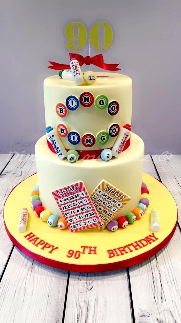 bingo birthday cake