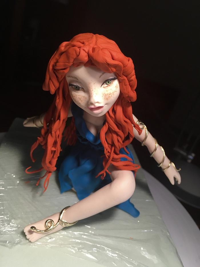 Saracino red hair doll