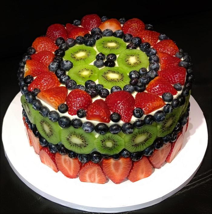 apple cake with fruit