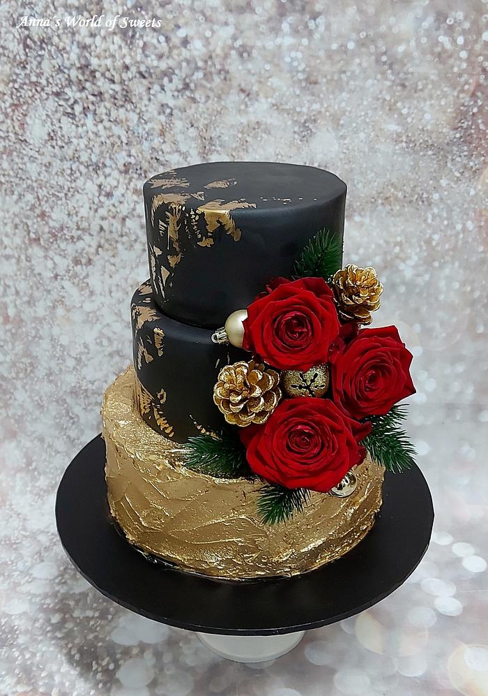 Christmas Wedding Cake 
