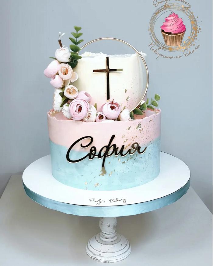 Christening cake for Sofiya