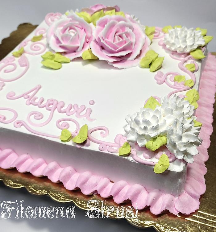 Whippingcream birthday cake