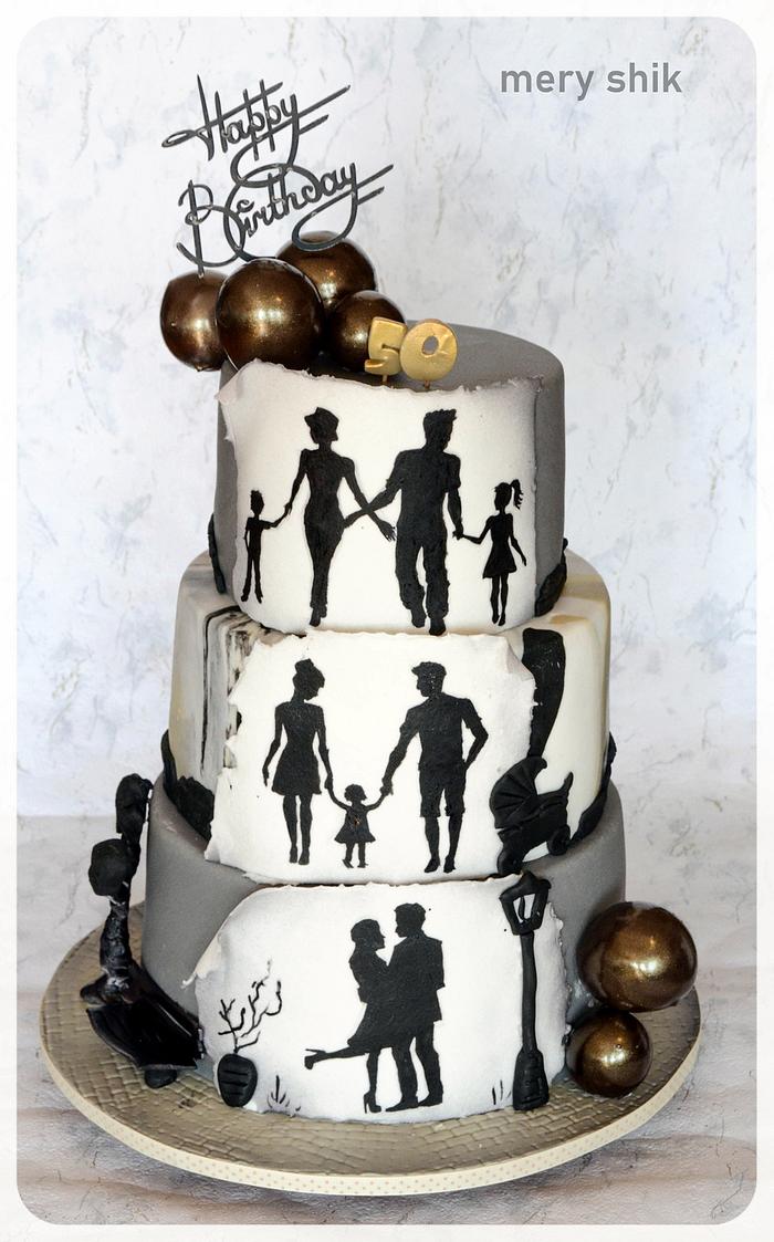 Silhouette cake   