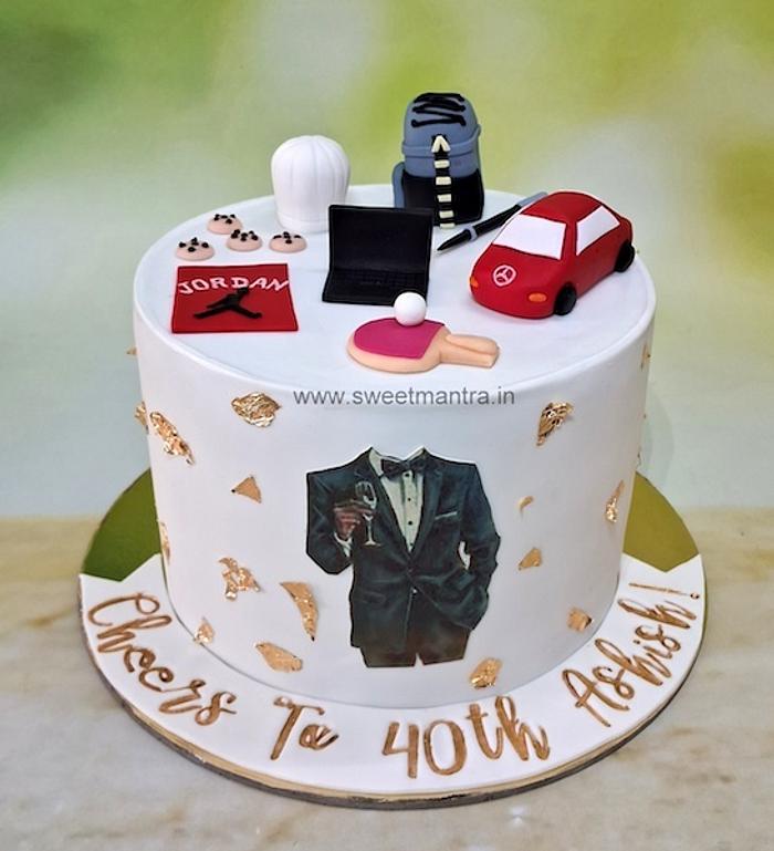 Classy cake for husband