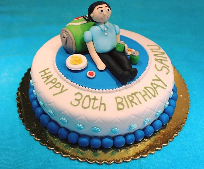 30th birthday theme cake
