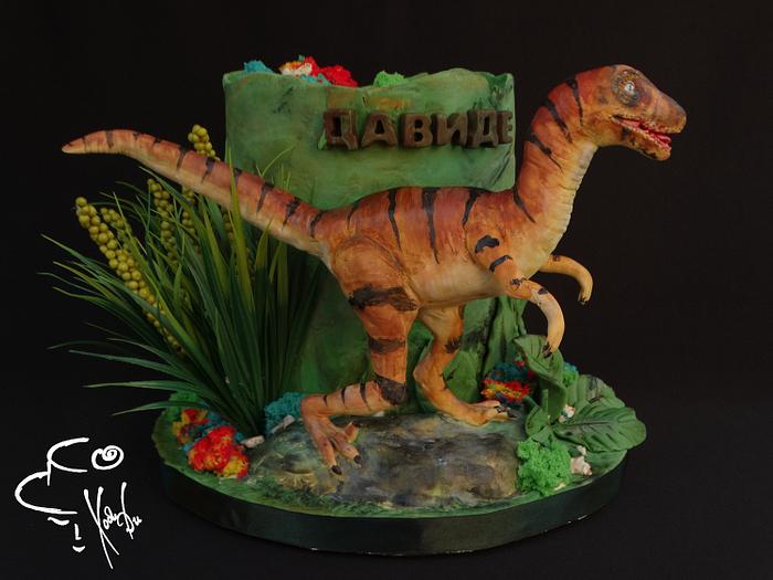 Velociraptor, Dinosaur Statue