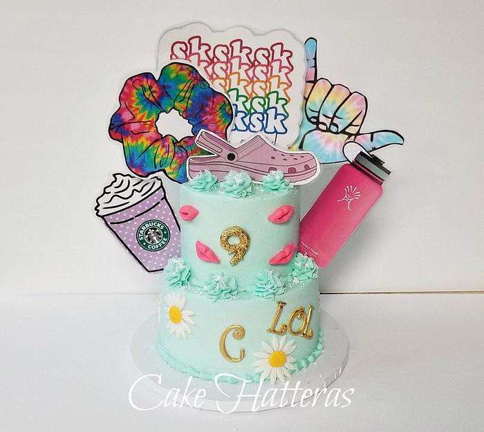 VSCO Girl Birthday Cake