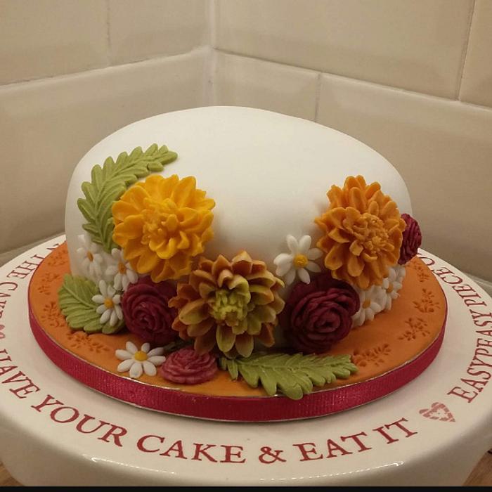 Chrysanthemum cake 