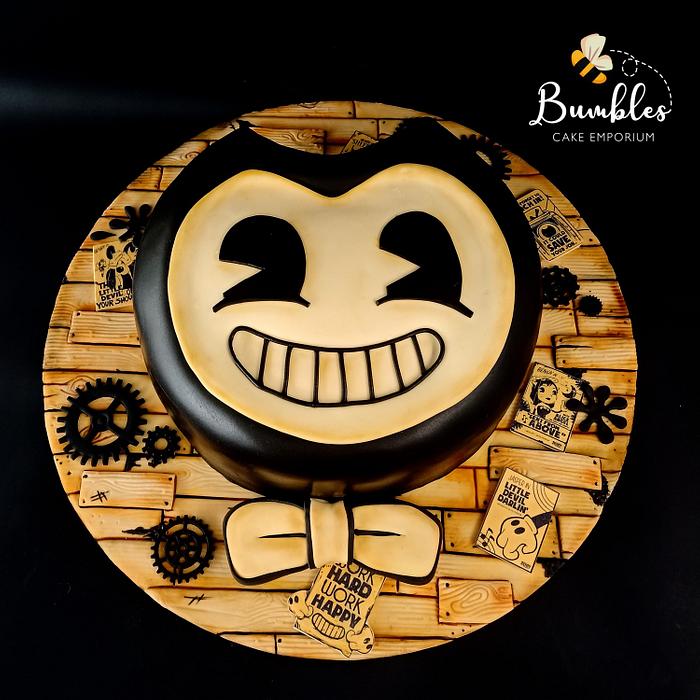 Bendy and the Ink Machine cake