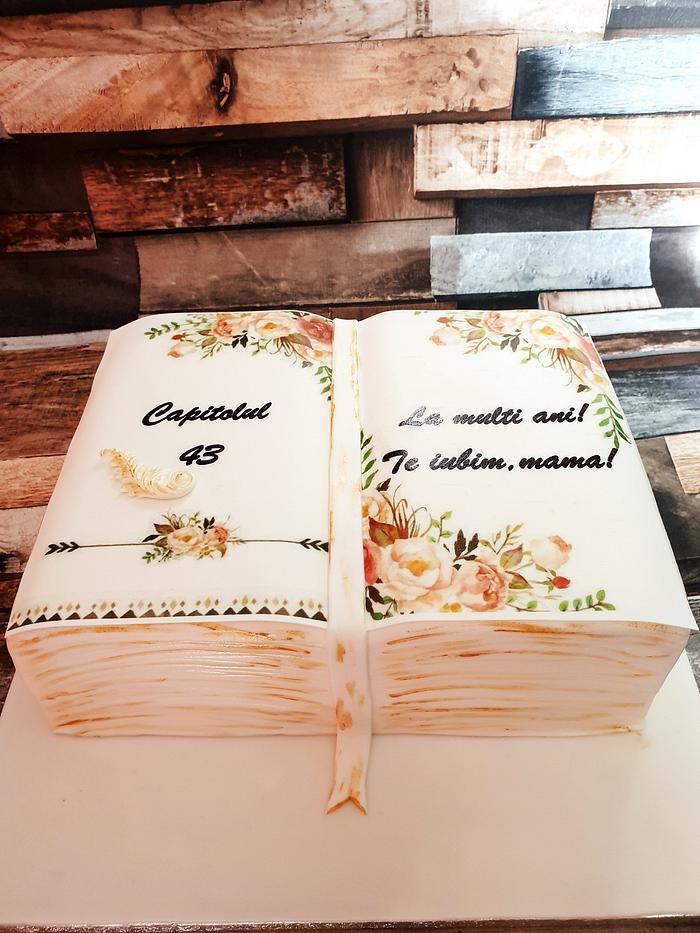 "Book" cake