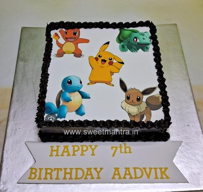 Pokemon photo cake