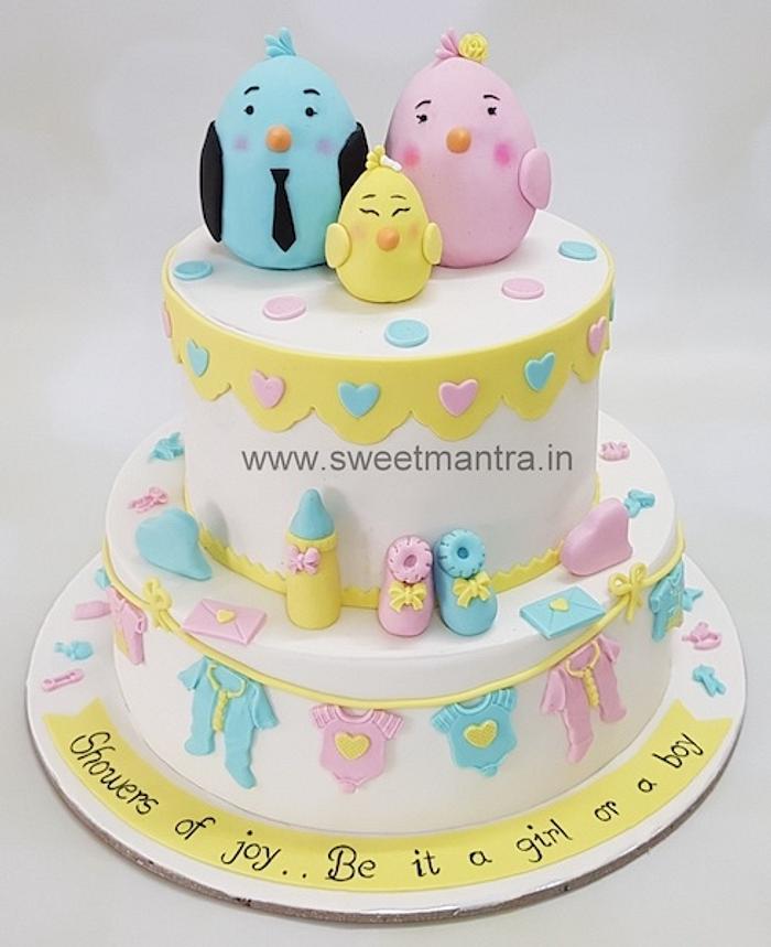 Baby Shower cake in 2 tier