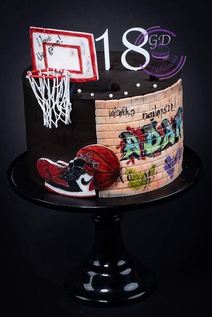 Birthday cake for basketball lover