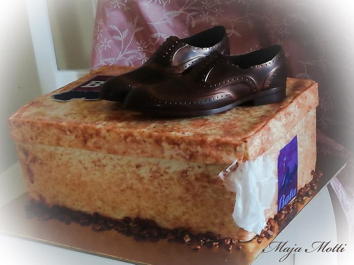 The cake "Shoes by Bata" 