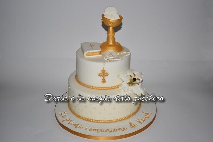 first communion cake 