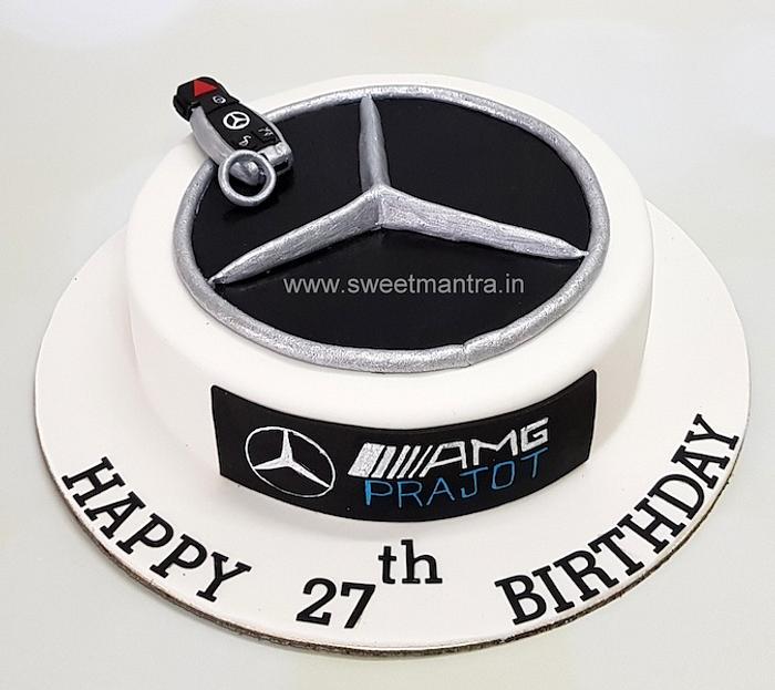 Mercedes logo cake