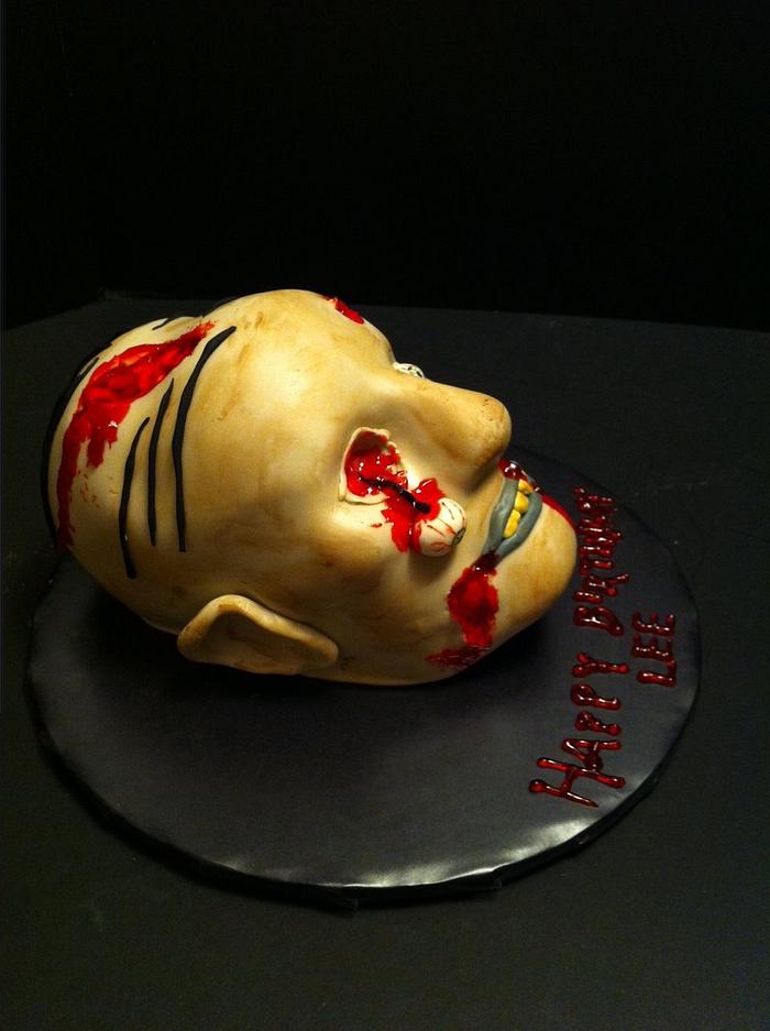 Walking Dead Zombie Cake
