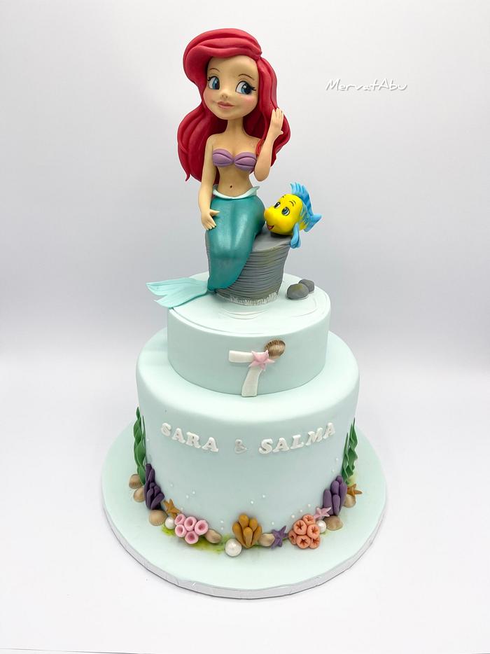 The little mermaid cake