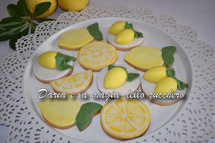 Lemon fondant cookies