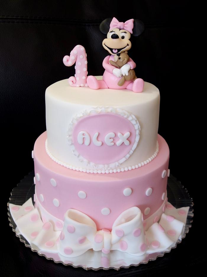Minnie baby cake