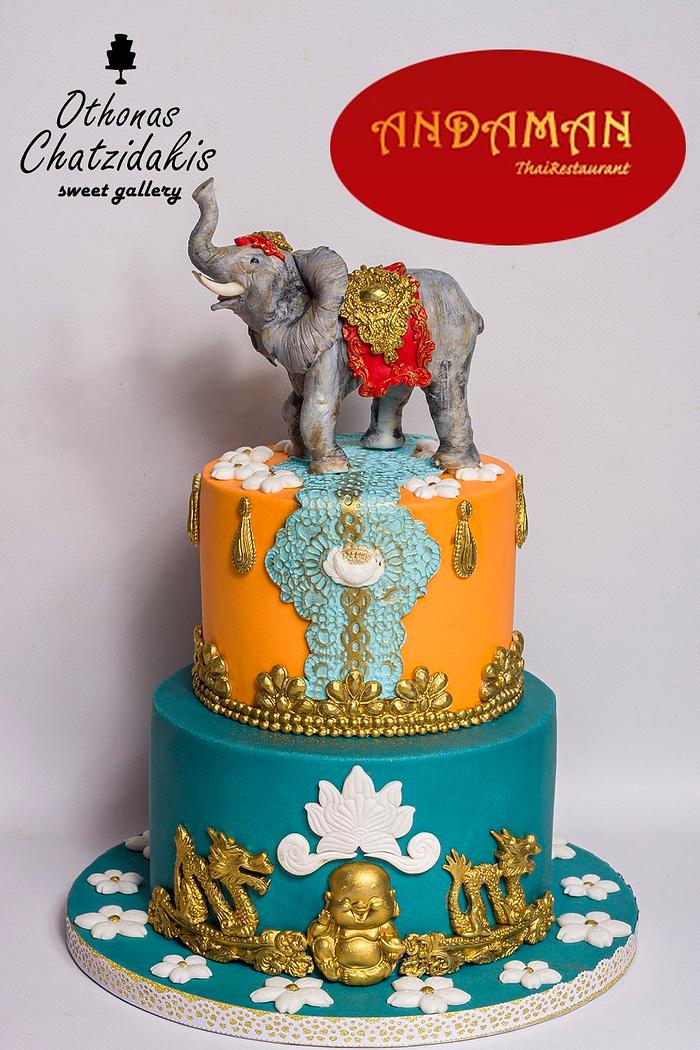 Thailand theme cake