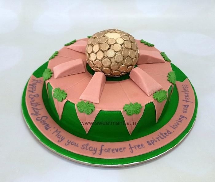 Matrimandir cake