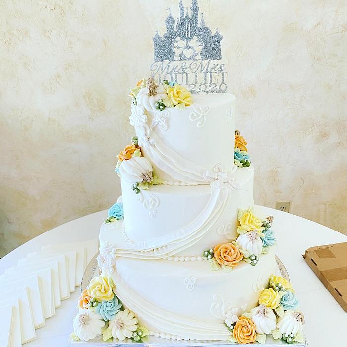 Enchanted Pumpkin Wedding Cake - Decorated Cake by - CakesDecor