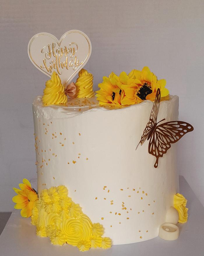 Sunflower cake