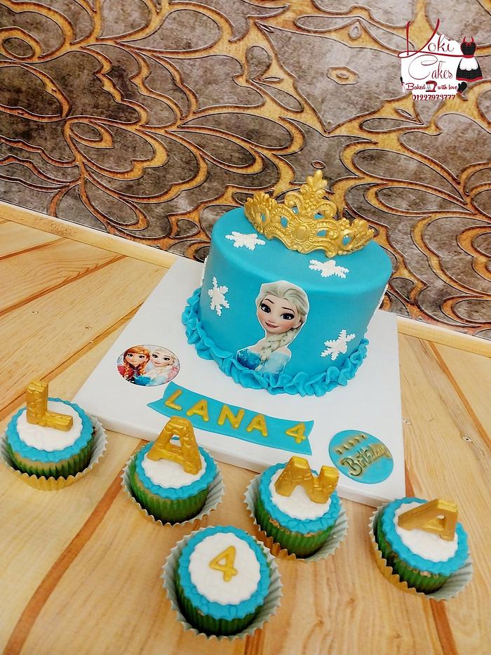"Frozen cake &cupcakes"